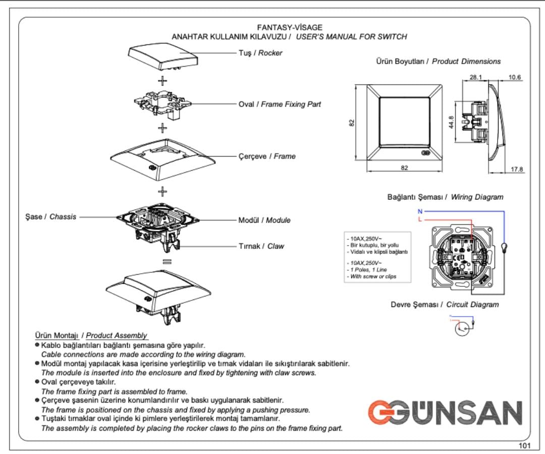 Günsan Visage Anahtar